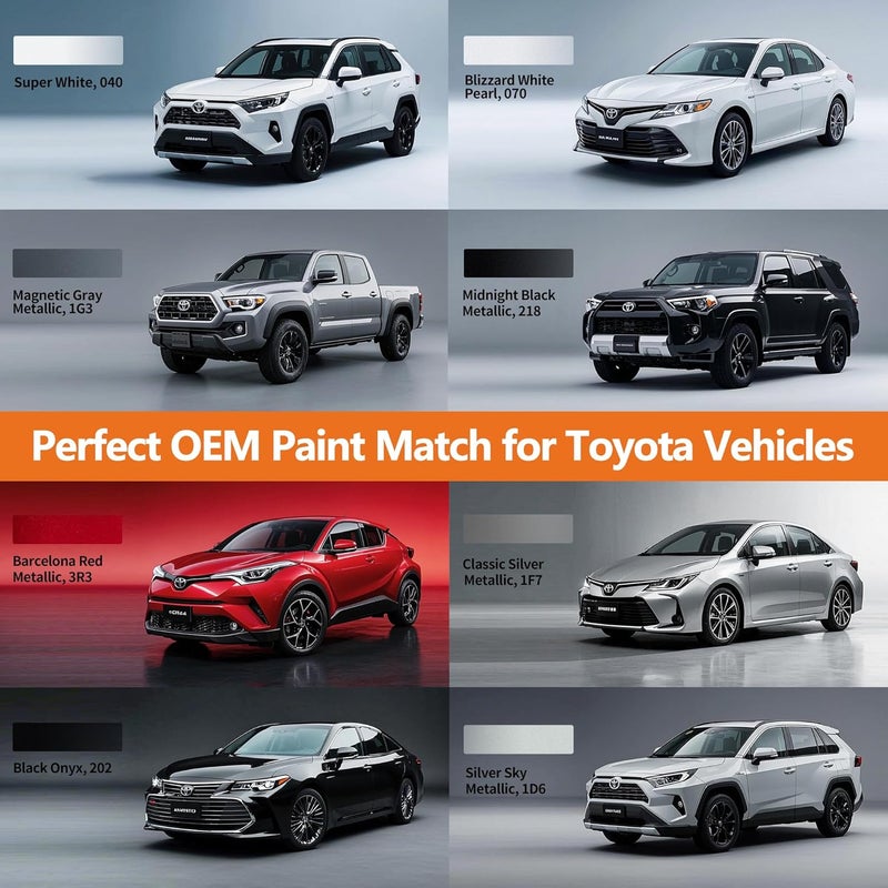 Gen2Magic Black Onyx Touch Up Paint Pen Kit for Toyota [Clear Coat Included], 202 Color Match for Scratches, Easy Scratch Repair for Toyota RAV4 Camry Corolla Tacoma Highlander 4Runner Prius & More - Image 2